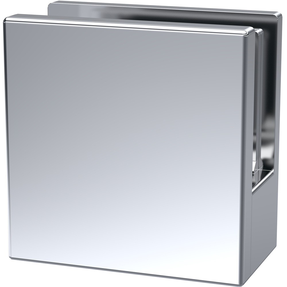 nuie Chrome Wetroom Screen Support Foot 45 x 44mm Image 1