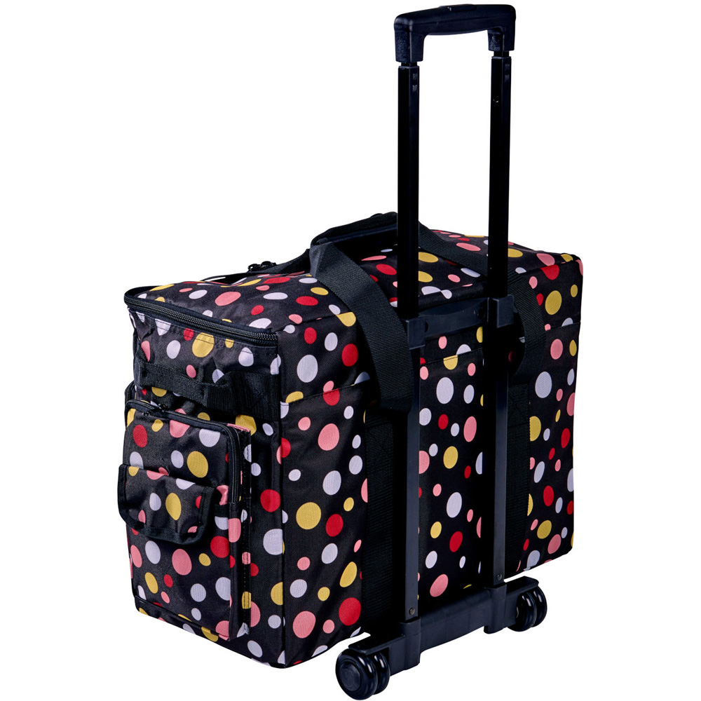 Sewing Online 006106-BM Black Multicolour Spot Sewing Machine Trolley Bag 51 x 38 x 28cm Image 2