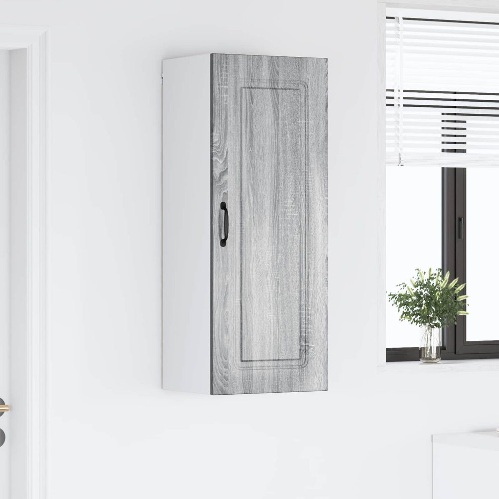 vidaXL Single Door Grey Sonoma Kitchen Wall Cabinet Image 9