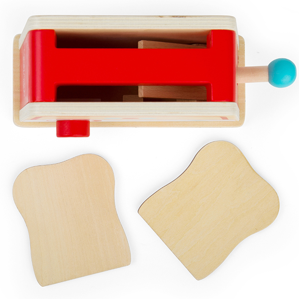 Bigjigs Toys Wooden Toaster Multicolour Image 4