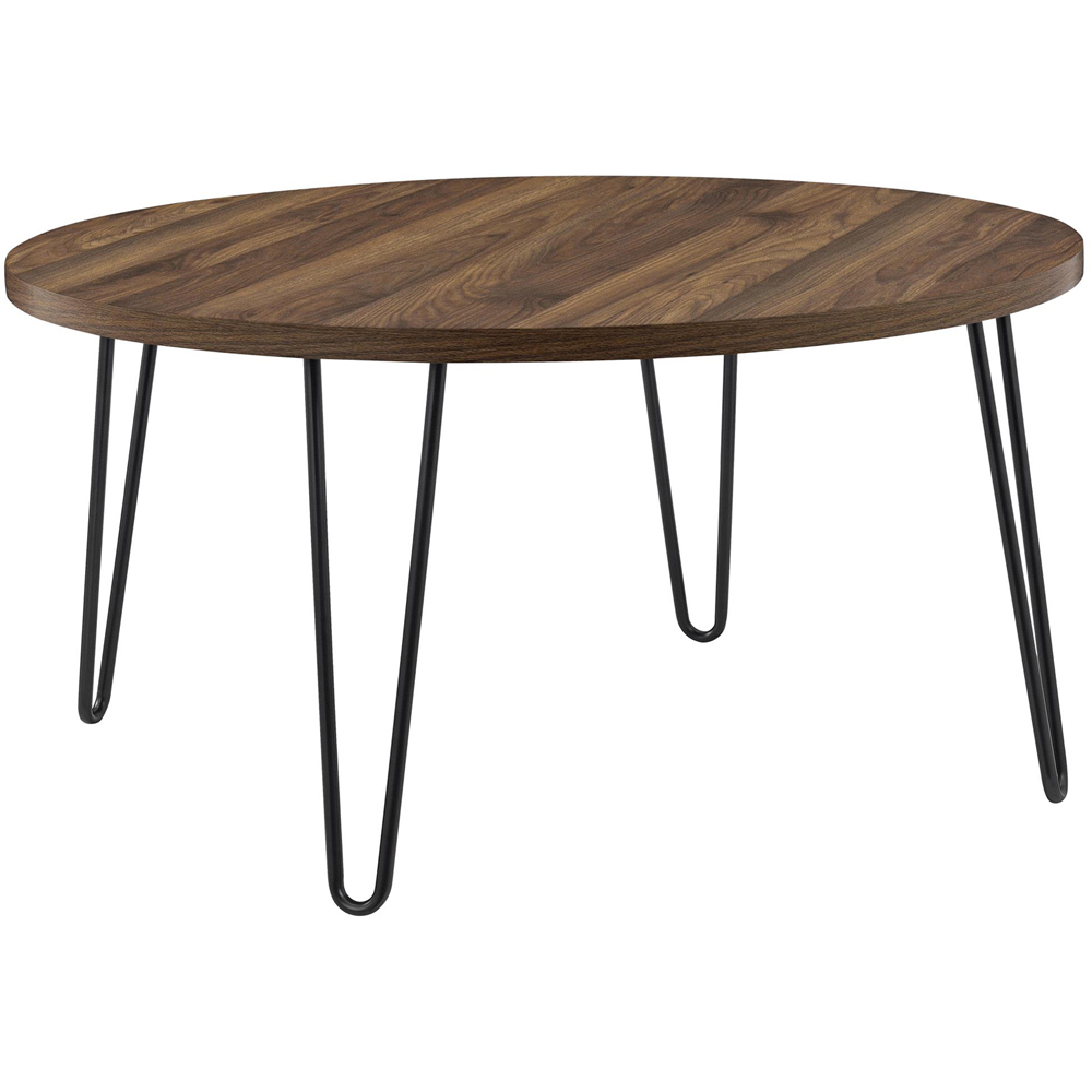 Dorel Owen Walnut Round Coffee Table Image 2
