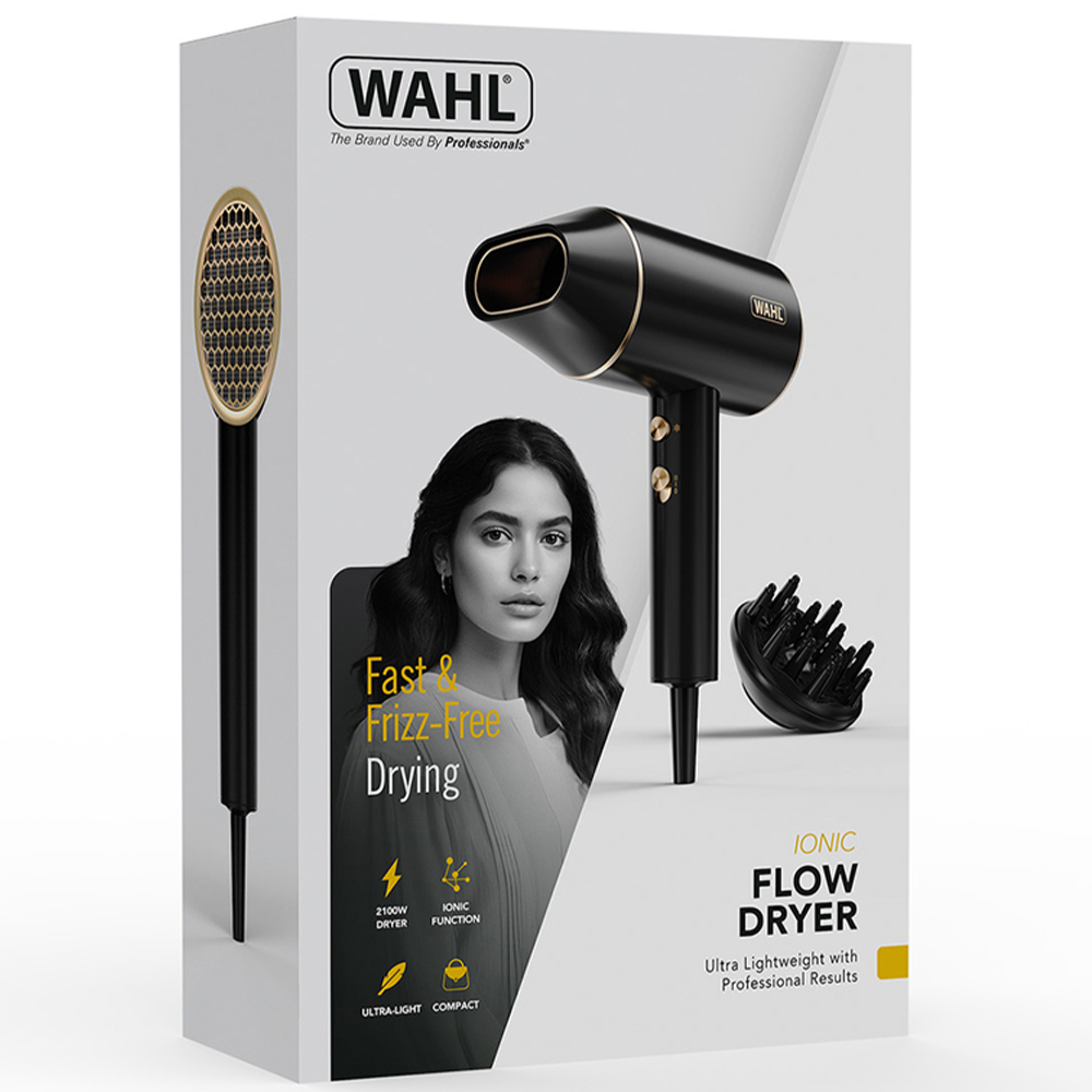 Wahl Ionic Flow Hair Dryer with Detachable Diffuser Head 2100W Image 2