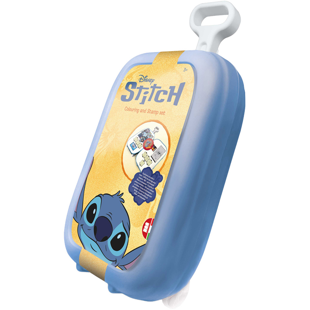 Multiprint Disney Stitch Kids Colouring and Stamp Trolley Set Image 1