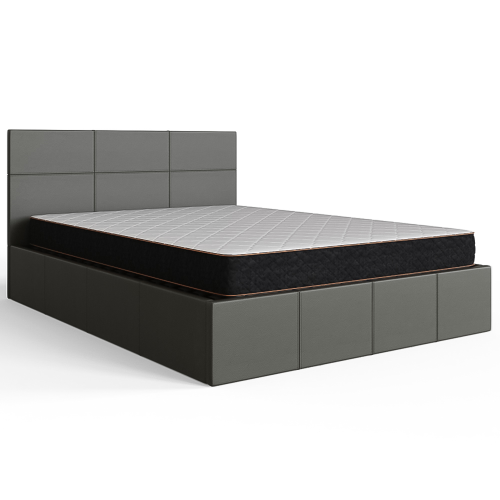GFW King Grey Side Lift Ottoman Bed Image 2