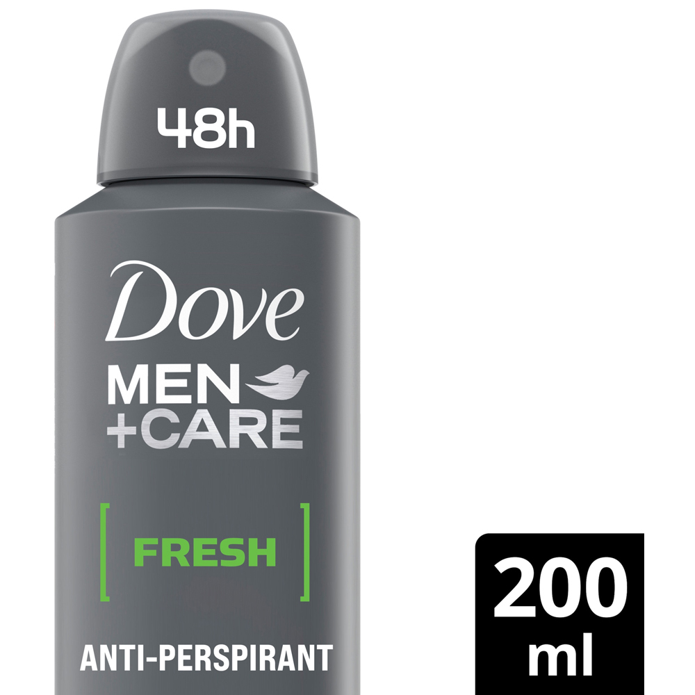 Dove Men+Care Fresh Antiperspirant Aerosol 200ml Image 3
