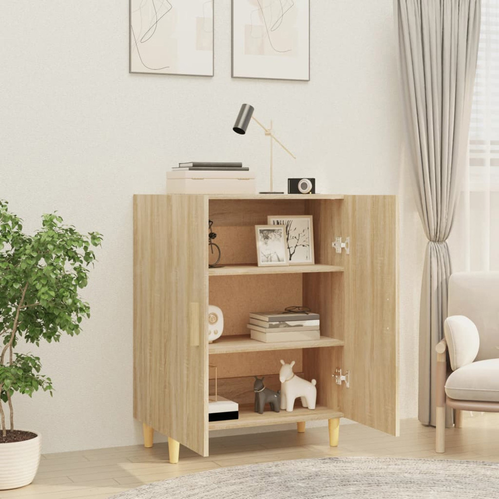 vidaXL 2 Door Sonoma Oak Sideboard Image 6