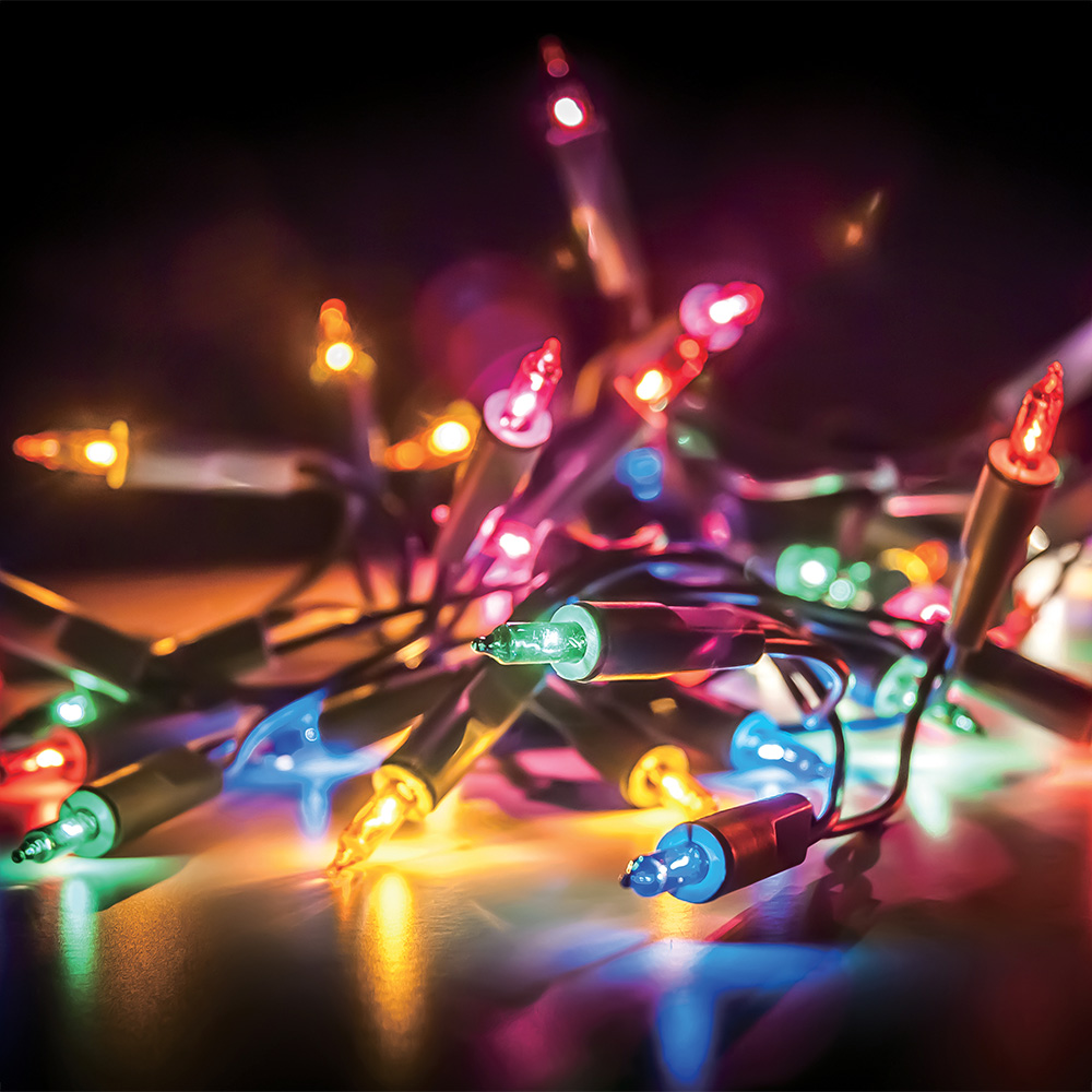 The Christmas Workshop 200 Multicolour Shadeless Fairy Light Image 3