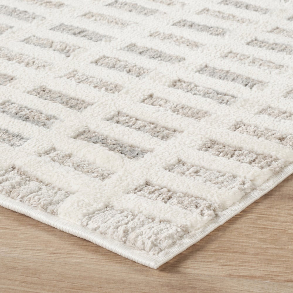 Desire Rugs Mabel Stone Grid Design Rug 120 x 170cm Image 3