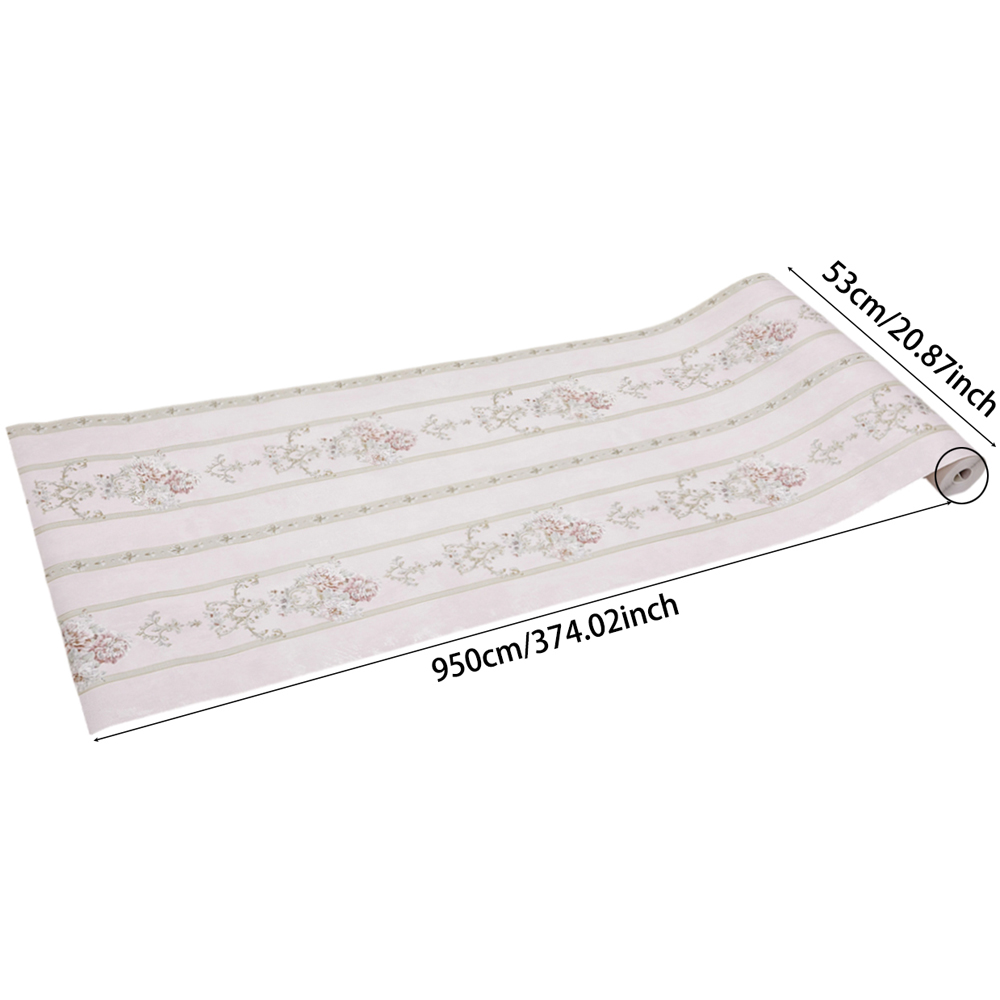 Living and Home Floral Pattern 3D Embossed Dusty Rose Non-Pasted Non-Woven Wallpaper Image 8