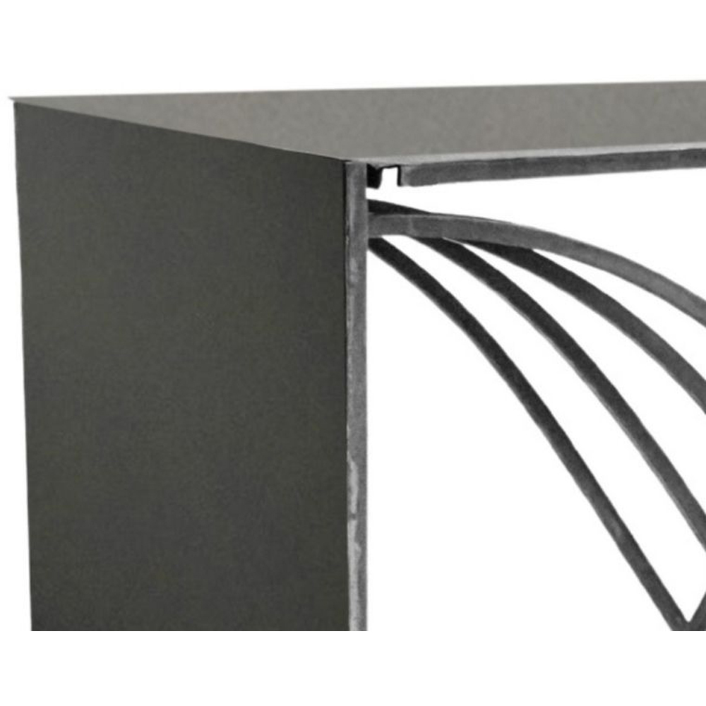 Ivyline Zinc X-Shape Garden Log Storage 88 x 100cm Image 2