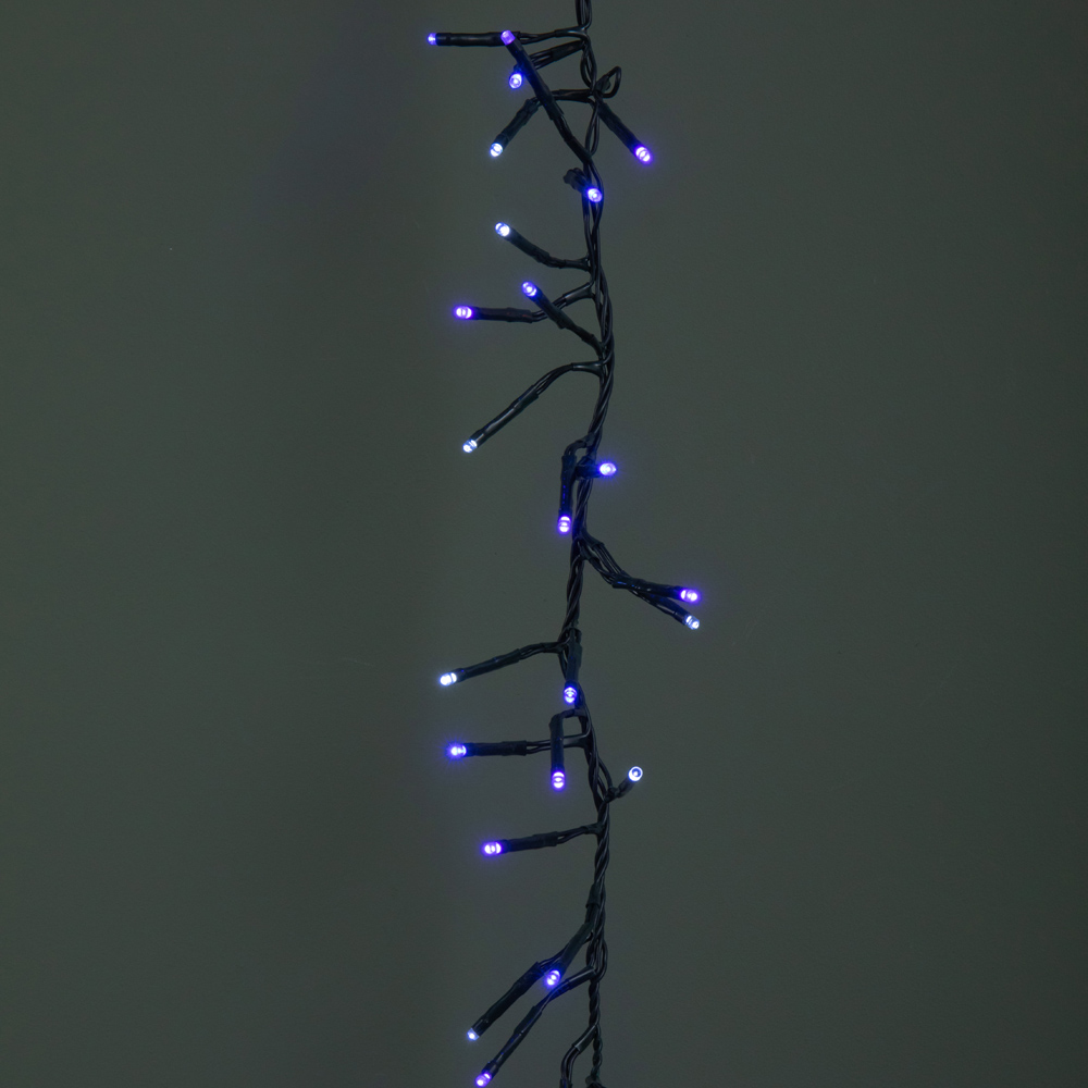 Samuel Alexander 960 Blue Purple and White LED Christmas Cluster Multi-Action String Light 12.4m Image 8