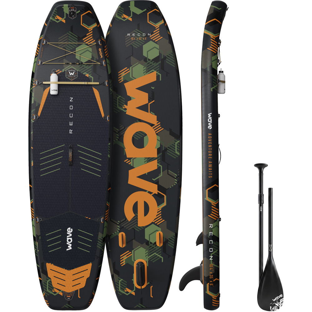 Wave Recon 3.0 SUP 10.4ft Green Inflatable Paddleboard Image 1