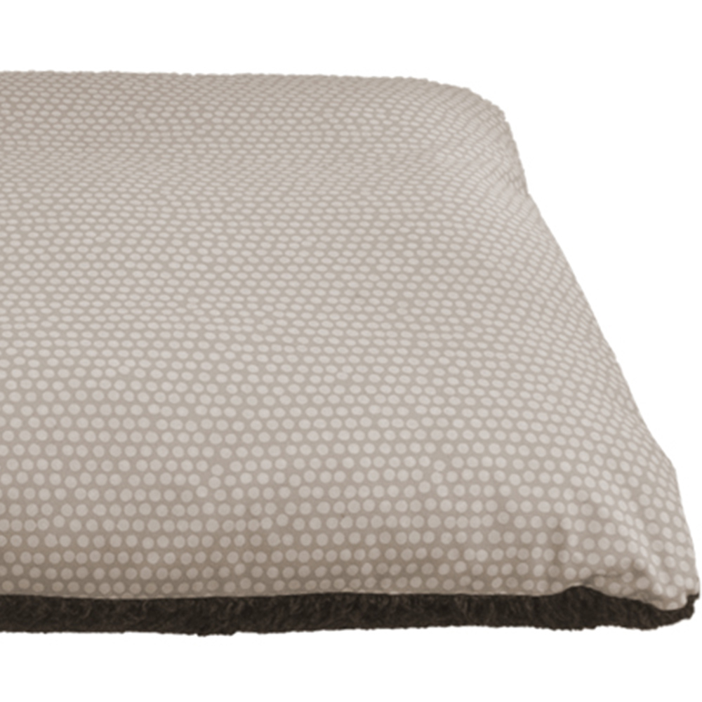 Snug & Cosy Medium Mocha Polka Dot Dog Lounger Bed Image 2