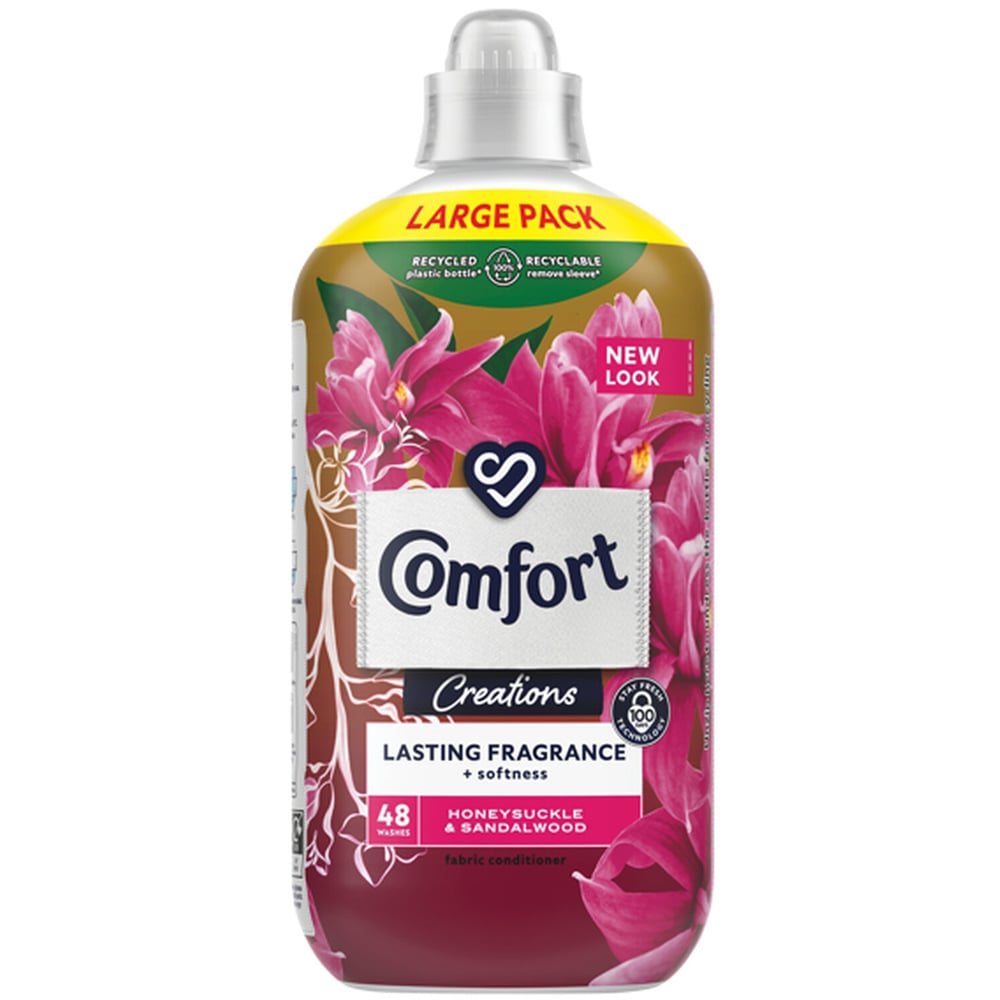 Comfort Creations Honeysuckle and Sandalwood Fabric Conditioner 48 Washes 1.44L Image