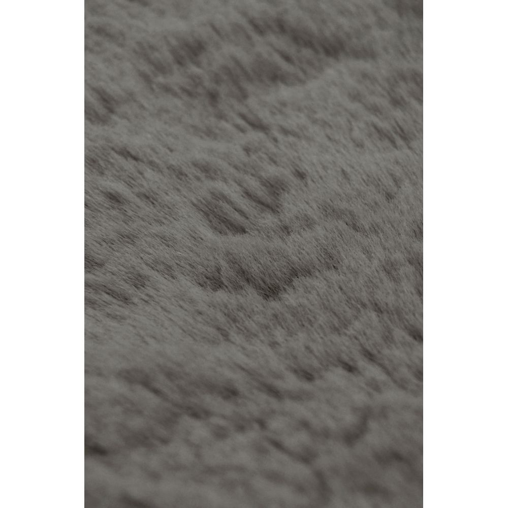 Homemaker Luxurious Faux Fur Grey Rug 70 x 140cm Image 3