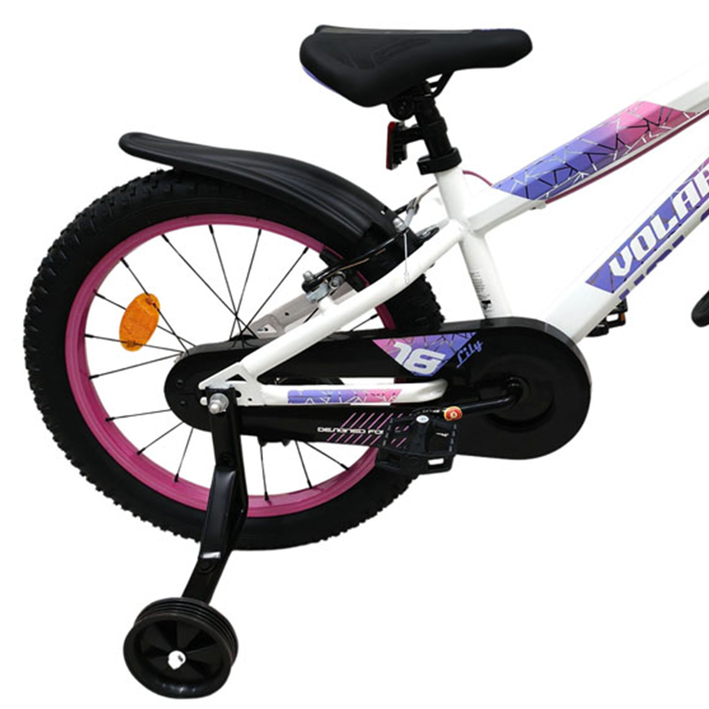 Volare Lily Kids 18 inch Multicolour Bike with Stabilisers Image 3