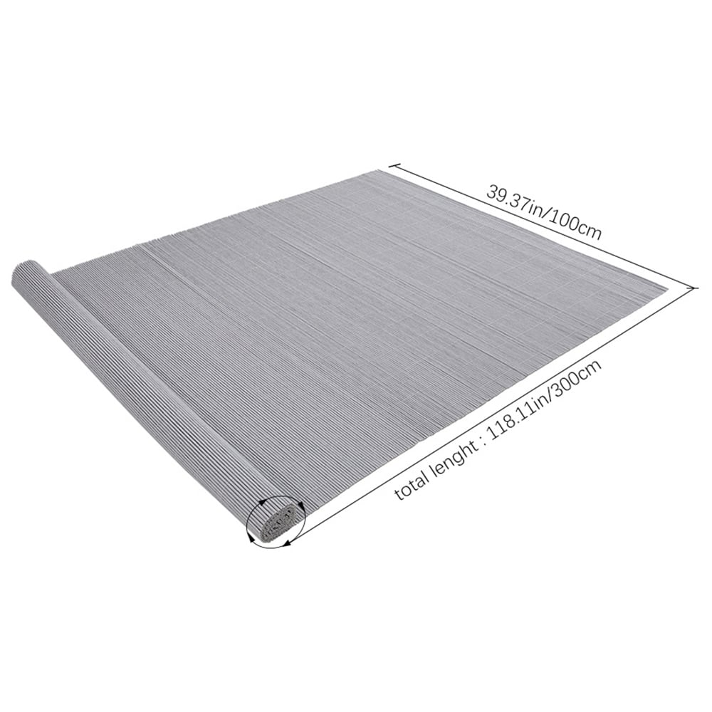 H&O Direct 3 x 10ft Light Grey Sun Blocked Garden Fence Panel Roll Image 4