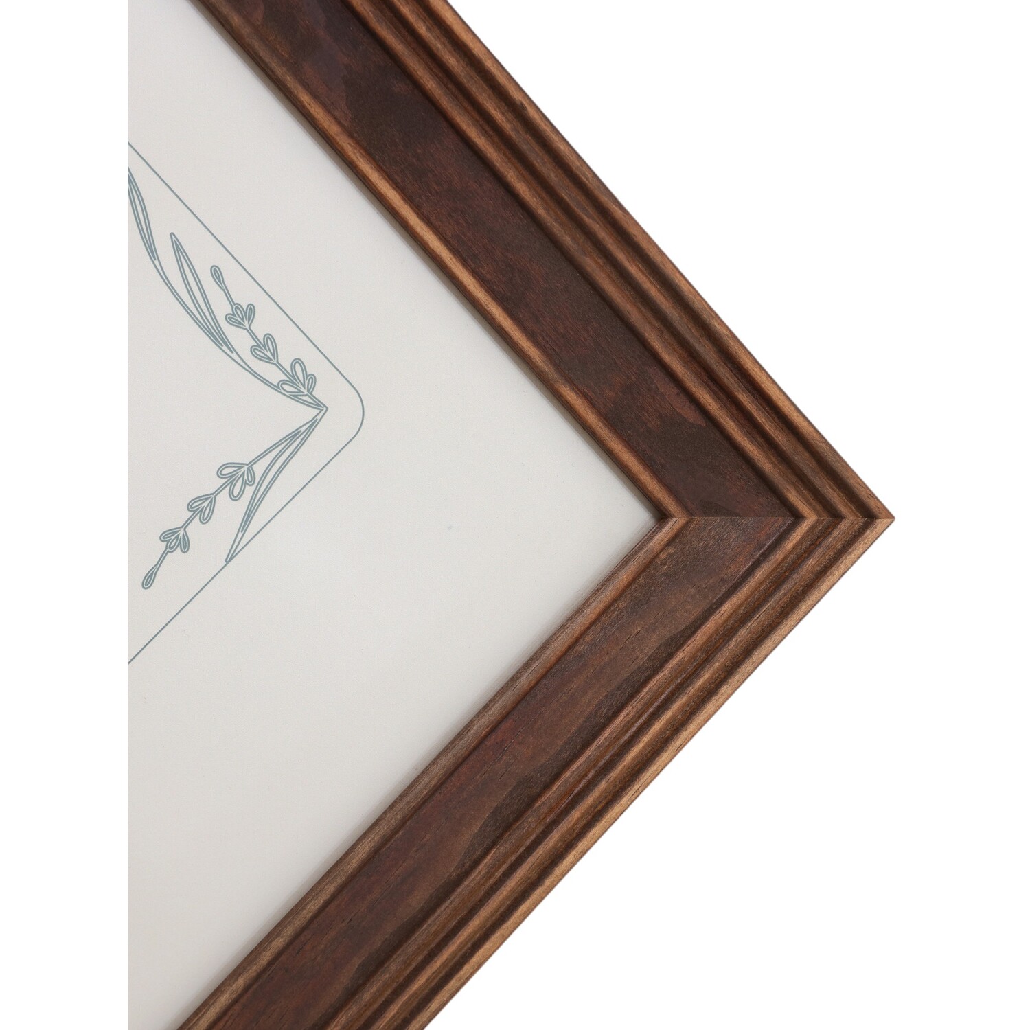 Haldon Wooden Frame Brown 16 x 12in Image 3