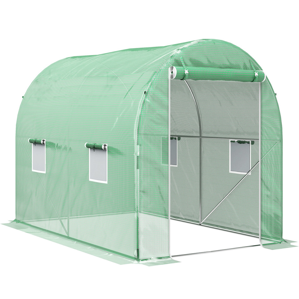 Outsunny 6.3 x 9.8ft Polytunnel Walk-in Grow Plant Steel Greenhouse Image 1