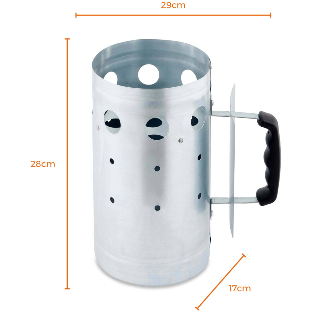 Tower 28cm Charcoal Starter Pan with Stay Cool Plastic Handle Image 9
