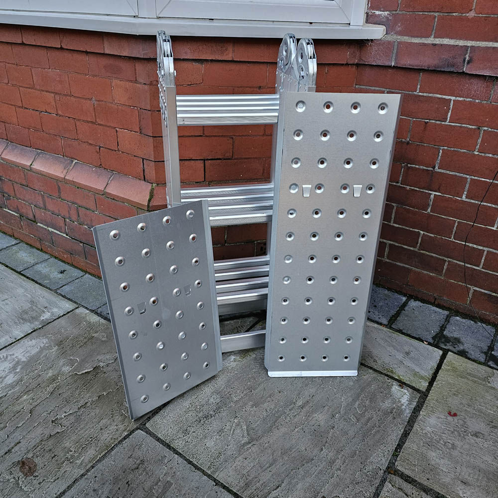 Samuel Alexander Aluminium Multi-Position Foldable Work Platform Ladder 3.46m Image 7