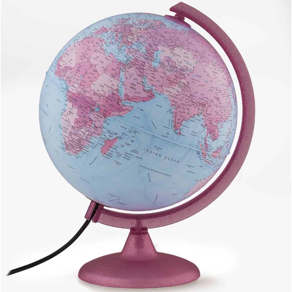 Nova Rico Pink Illuminated Globe 25cm Image 6