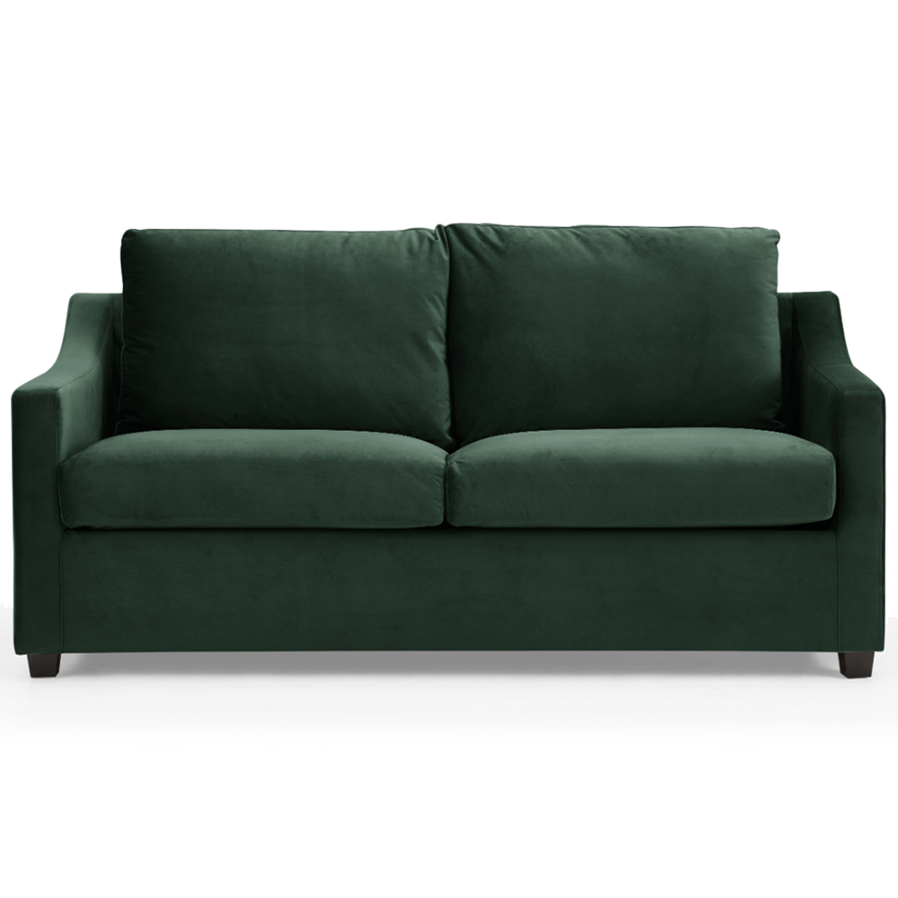 Home Detail Cooper Small Double Sleeper Green Velvet Pull Out Sofa Bed Image 3