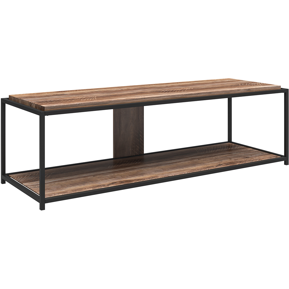 Dorel Quincy Single Shelf Weathered Oak TV Stand Image 2