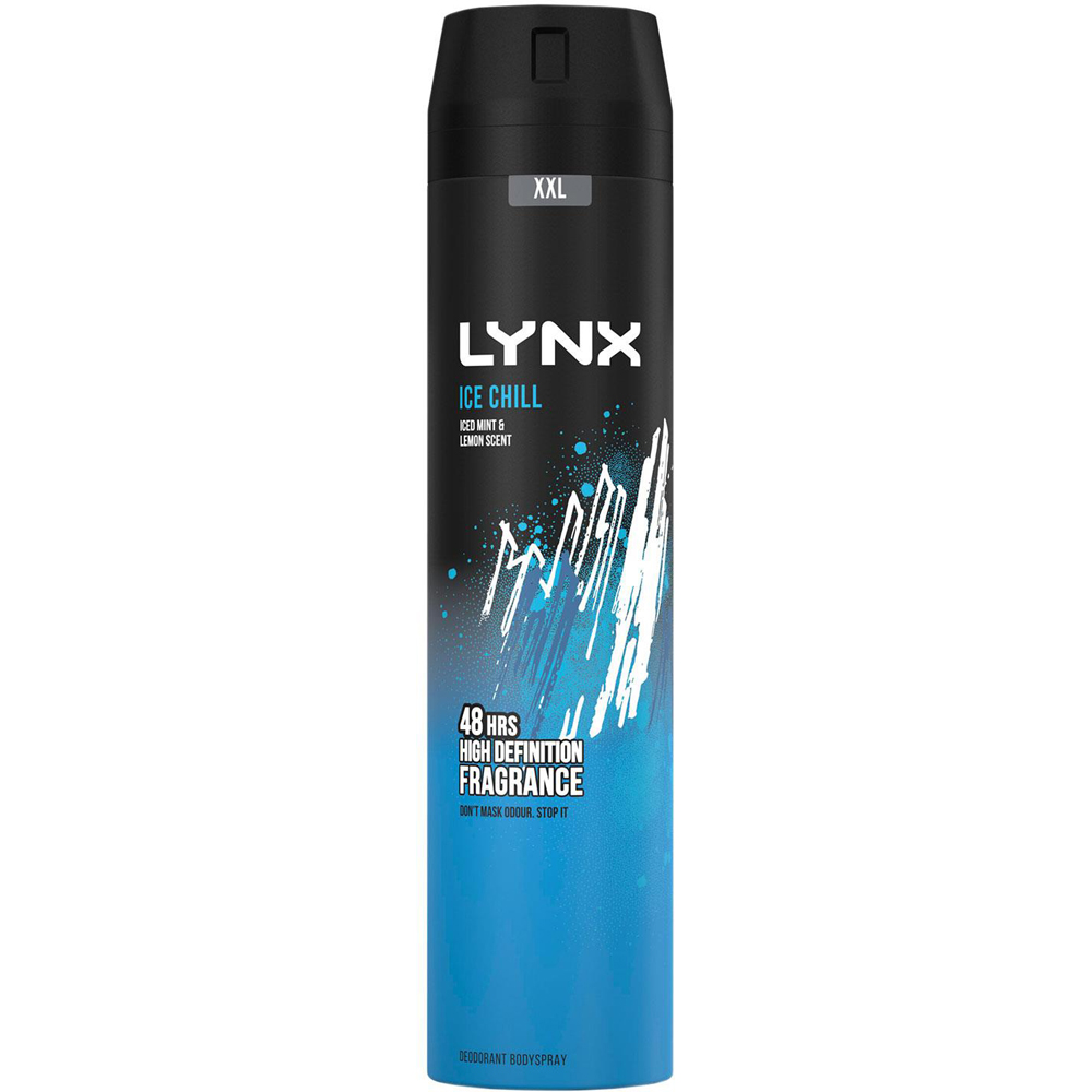 Lynx Ice Chill Iced Mint and Lemon 48H Protection Deodorant Body Spray 250ml 18 Pack Image 2