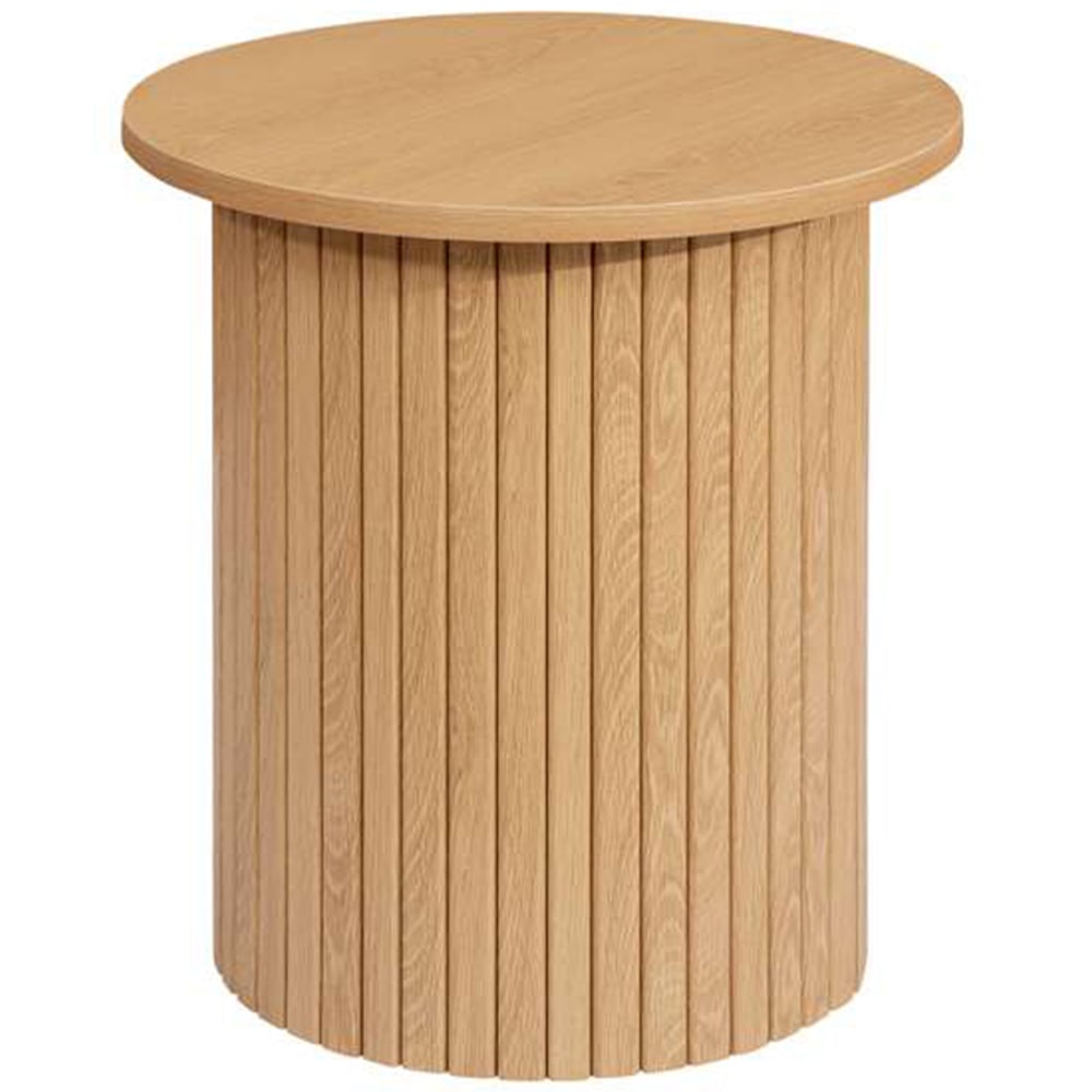 Birlea Axel Fluted Brown Side Table Image 2