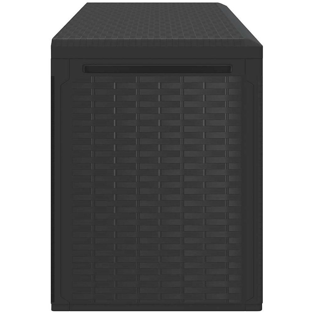 vidaXL 290L Anthracite Polypropylene Garden Storage Box Image 5