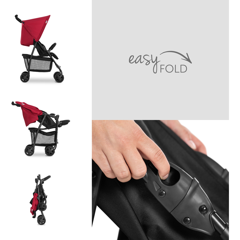 hauck Sport Red Baby Pushchair Stroller Image 6