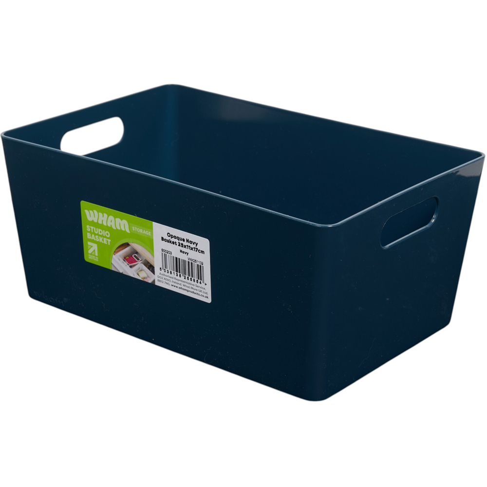Wham Opaque Studio Basket Navy Blue Image 1
