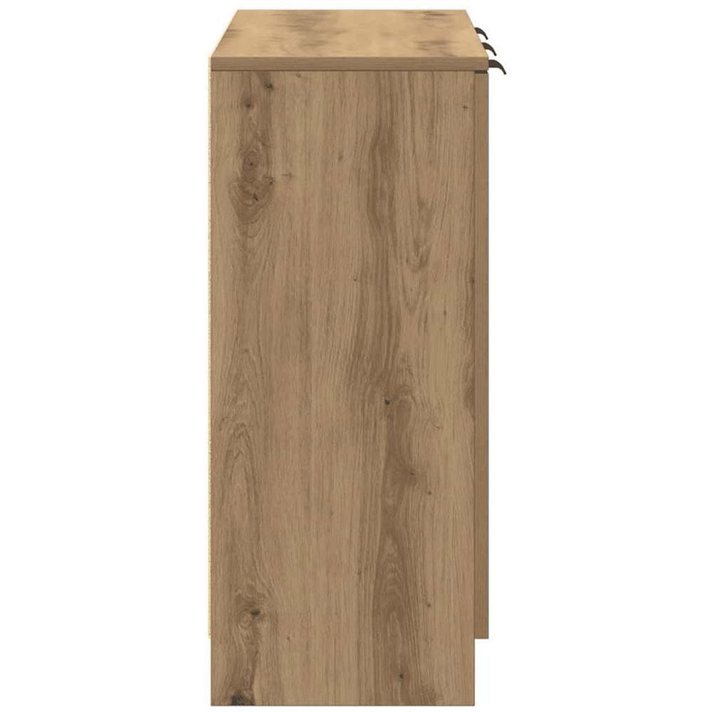 vidaXL 3 Door Artisan Oak Sideboard Image 6
