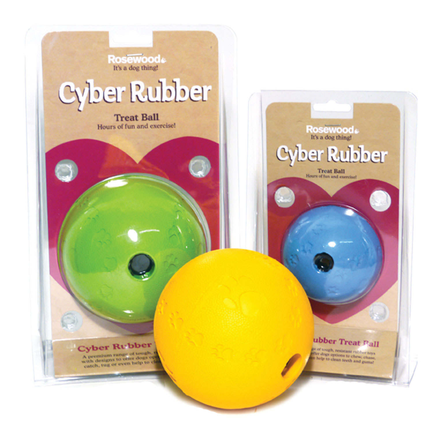 Cyber Rubber Treat Ball - 8cm Image