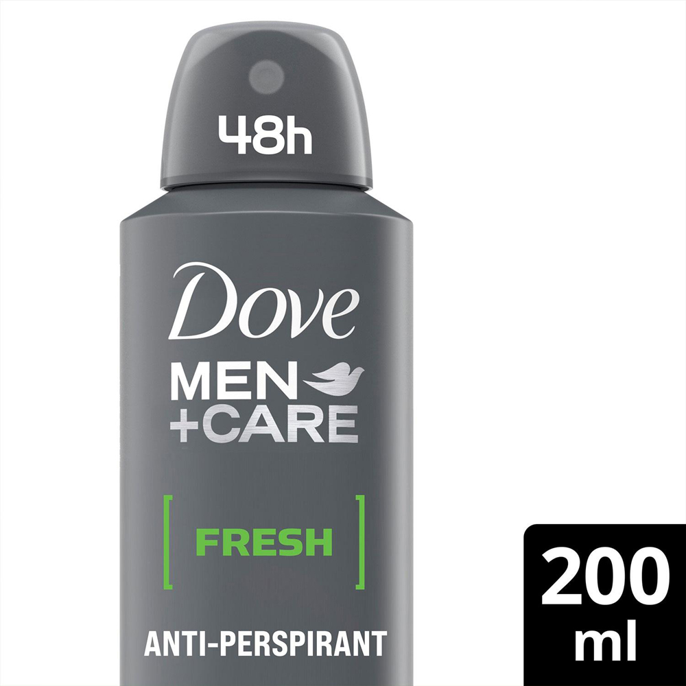 Dove Men+ Care Fresh Spray for Protection Anti-Perspirant Deo 200ml 12 Pack Image 3