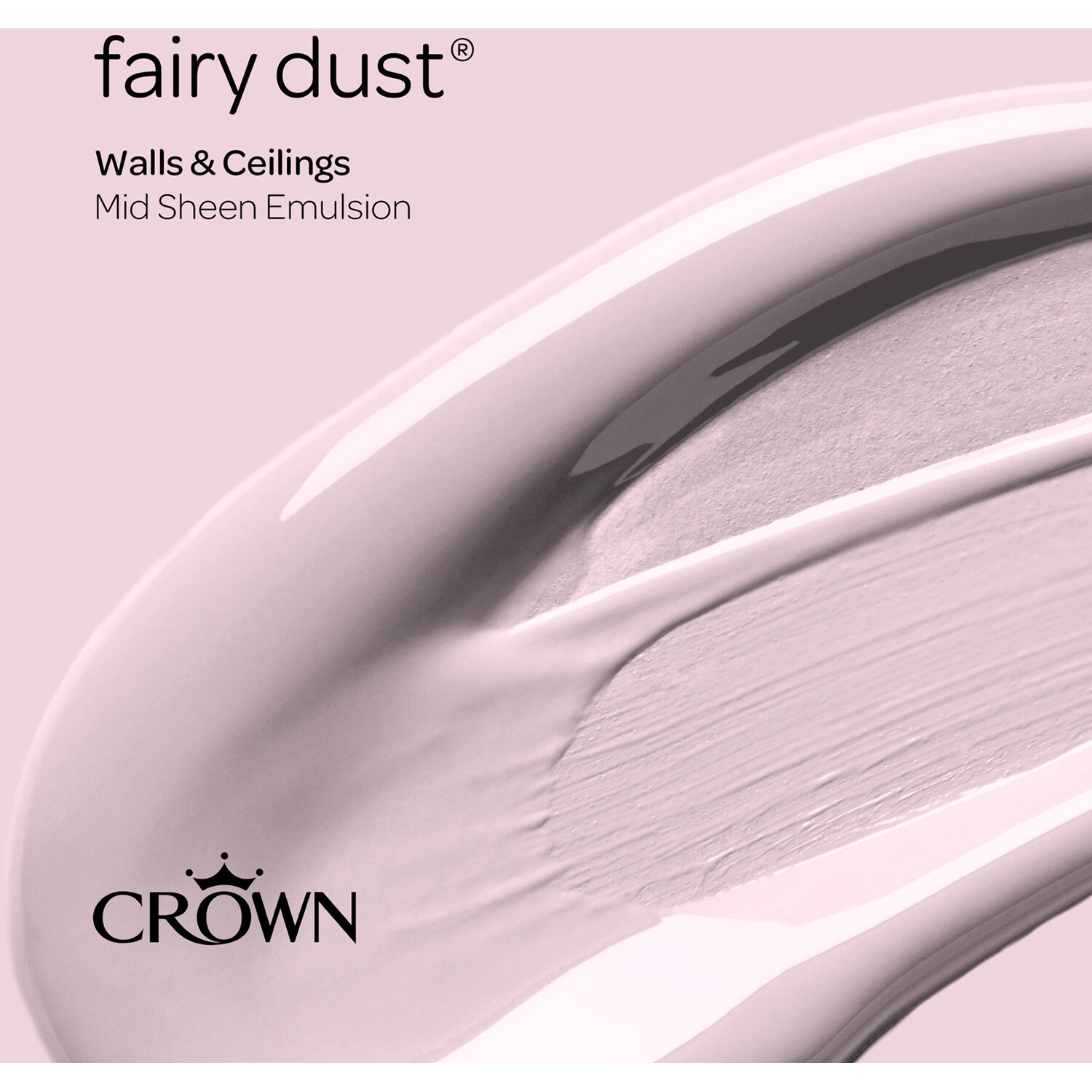 Crown Walls & Ceilings Fairy Dust Mid Sheen Emulsion Paint 2.5L Image 4