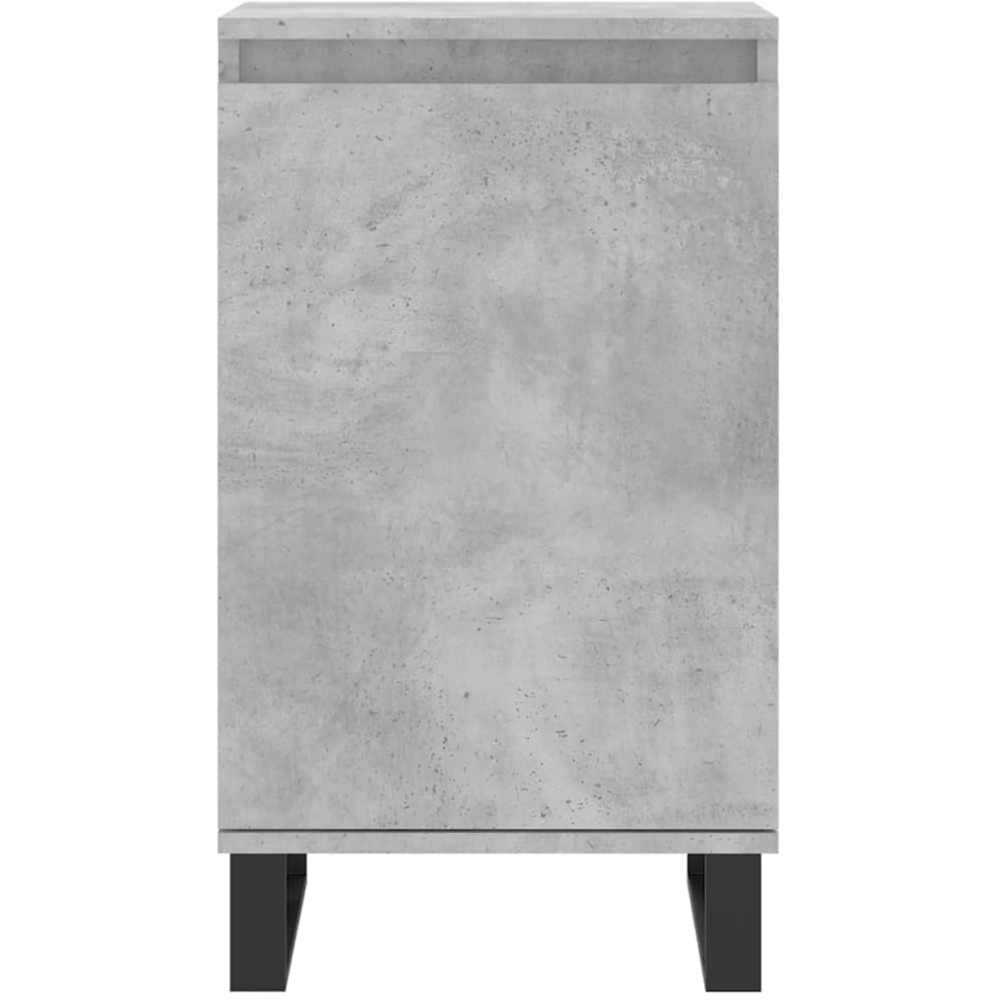 vidaXL Single Door Concrete Grey Sideboard Image 5