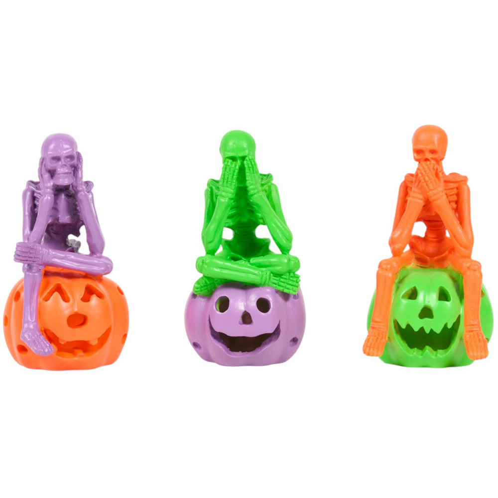 Neon Sitting Skeleton Image 2