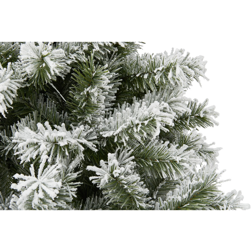 Wilko 5ft Flocked Fir Artificial Christmas Tree Image 4