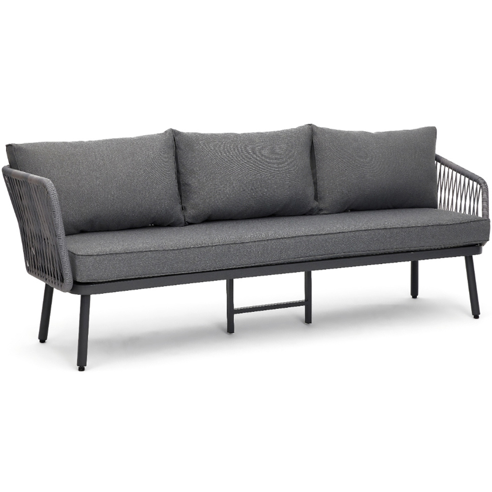 Home Detail Capri 8 Seater Grey Wicker Sofa Set Image 4