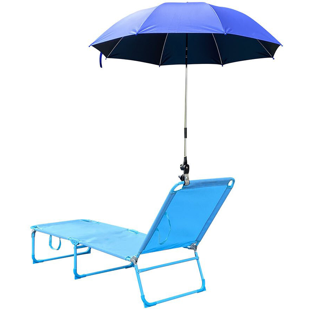 Outdoor Essentials Blue Universal Parasol with Clamp 1m Image 4