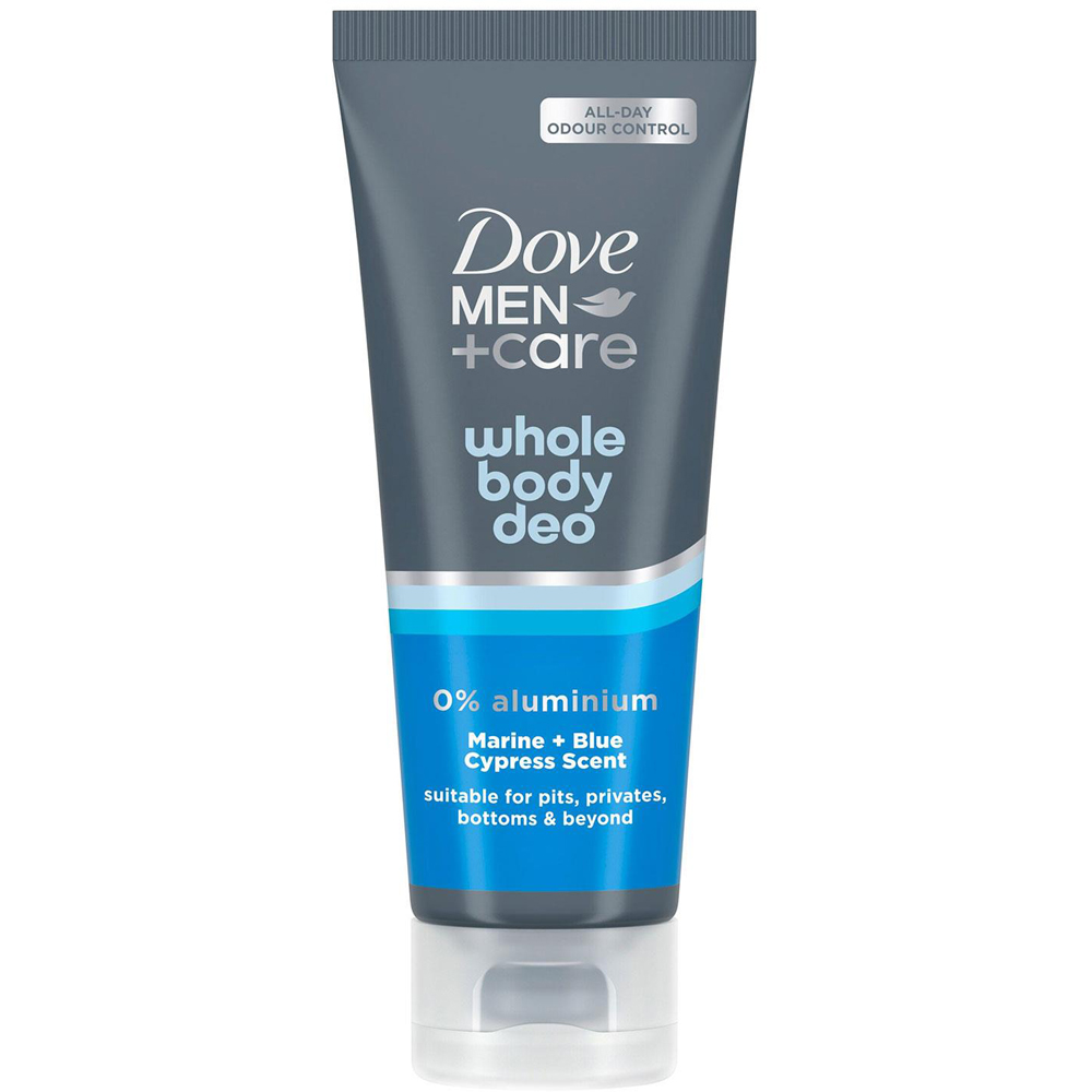 Dove Men+Care Whole Body Marine and Blue Cypress Deodorant Cream 75ml 6 pack Image 2