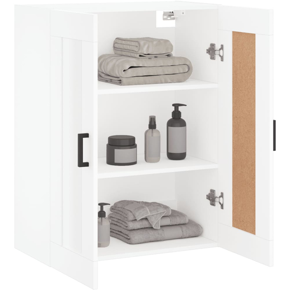 vidaXL 2 Door White Wall Mounted Cabinet Image 5
