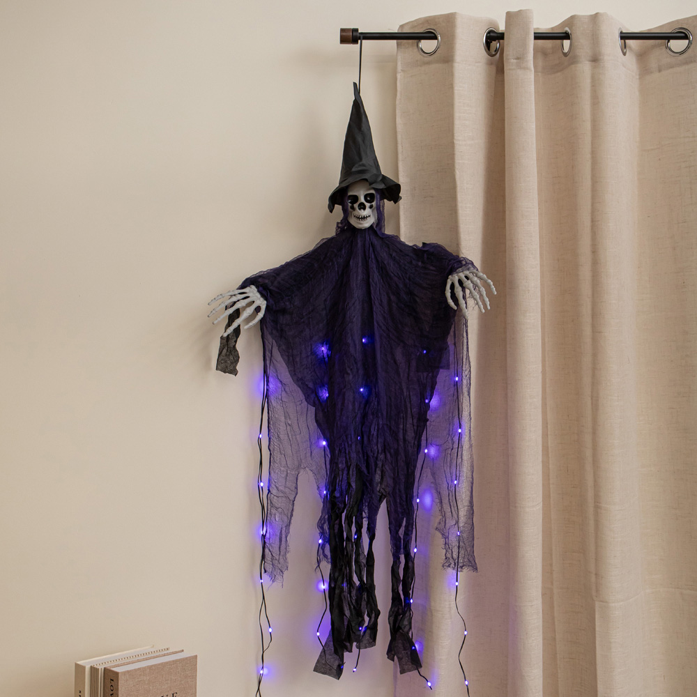 Samuel Alexander Motion Activated LED Halloween Hanging Wailing Ghoul 1.2m Image 2