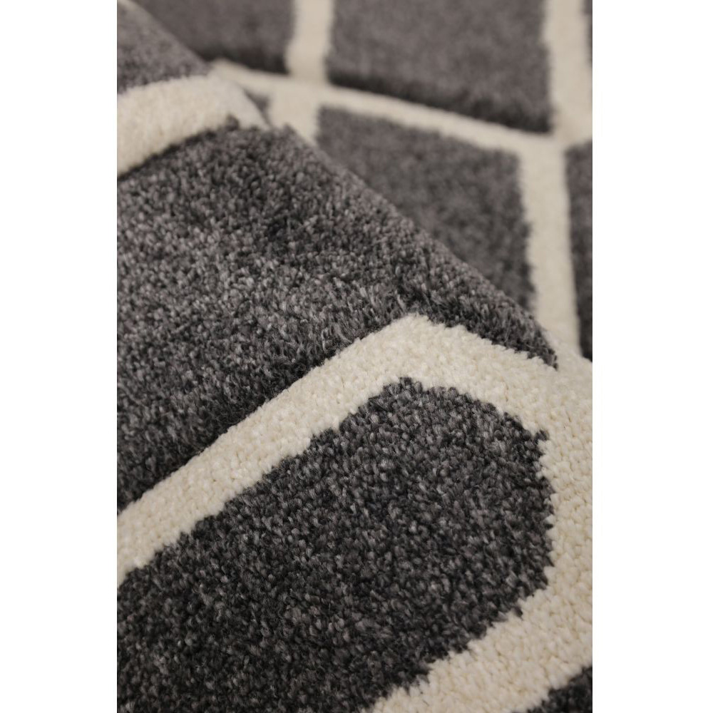 Homemaker Newport Grey Lattice Rug 200 x 290cm Image 3