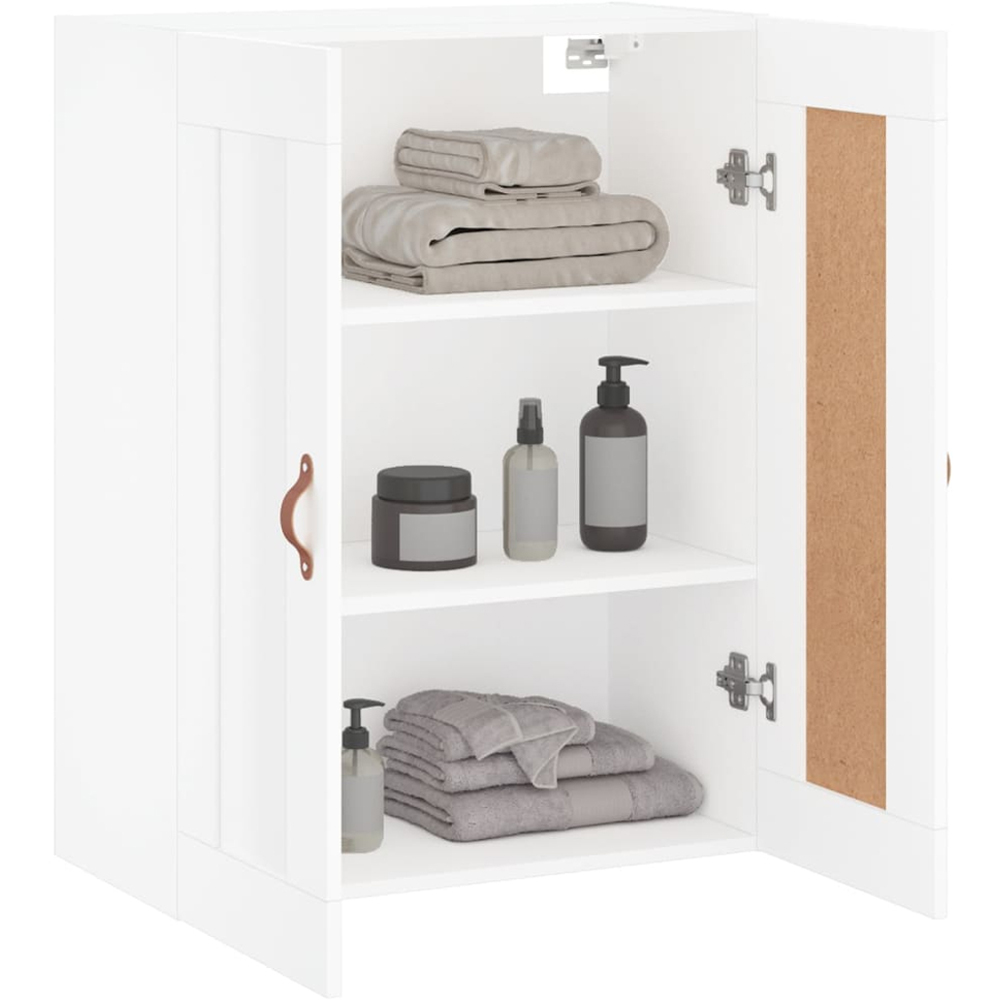 vidaXL 2 Door White Wall Mounted Cabinet Image 3
