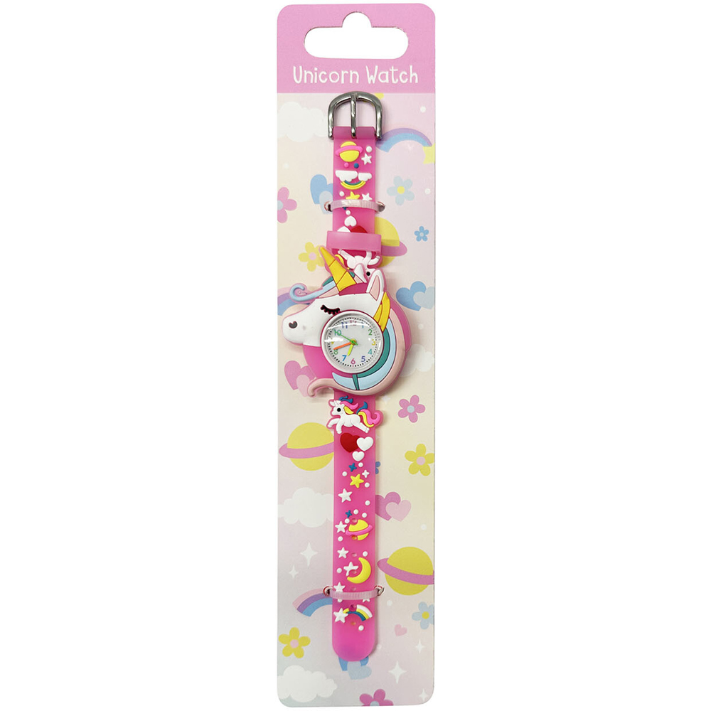 Childrens Dinosaur or Unicorn Watch Pink or Green Image 2
