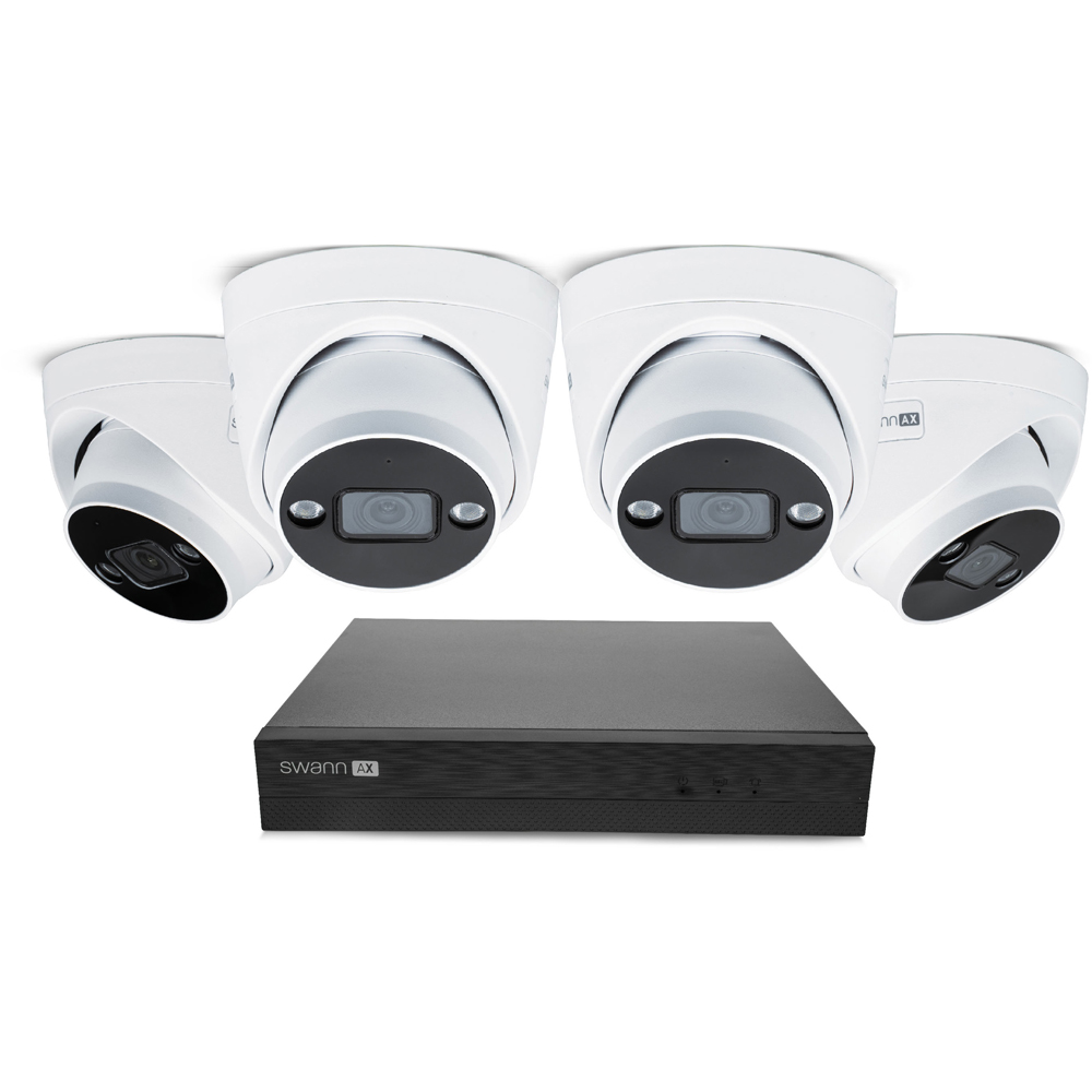 Swann AdvancedX Wired NVR CCTV 4K Dome Camera Kit with 1TB HDD Storage Image 4