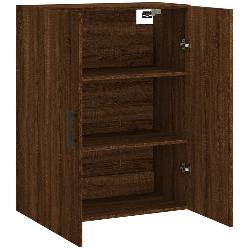 vidaXL 2 Door Brown Oak Wall Mounted Cabinet Image 6